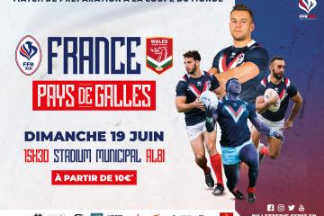 Rencontre internationale de rugby à XIII France / Pays de Galles