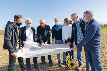 Un parcours de cyclo-cross à la Guitardié en 2021