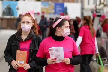 La course-marche d'Octobre rose 