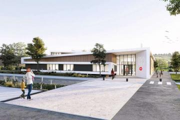 Visite de chantier de la nouvelle maison de quartier de Ranteil 
