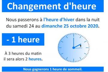 Dans la nuit de samedi à dimanche, on change d’heure !