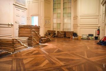 Rénovation des parquets anciens de l’ancien archevêché