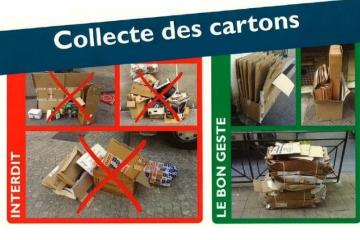 La collecte des cartons des commerçants à nouveau opérationnelle  