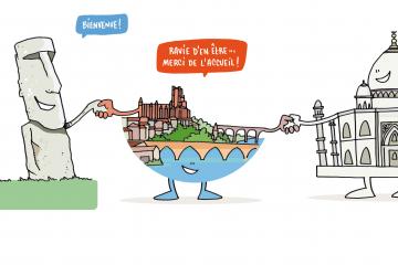 Albi patrimoine mondial en dessins