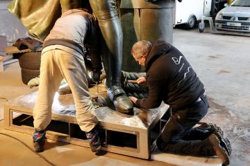Statue Lapérouse - Remise sur socle