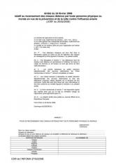 Arrêté - 24 février 2006 : Recensement des oiseaux en vue de la prévention et de la lutte contre l'influenza aviaire 