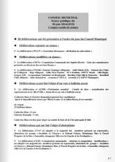 Compte-rendu du conseil municipal - 30 juin 2014