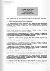Compte-rendu du conseil municipal - 29 juin 2015
