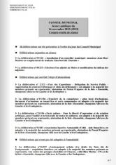 Compte-rendu du conseil municipal - 16 novembre 2015