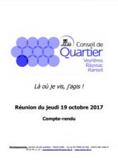Conseil de quartier Veyrieres Rayssac 19 octobre 2017