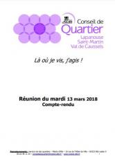 Conseil de quartier Lapanouse 13 mars 2018