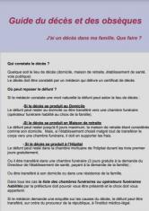 Guide du décès et des obsèques
