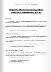 Règlement - Les jardins familiaux