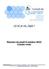 Conseil de quartier : Le Breuil - octobre 2015