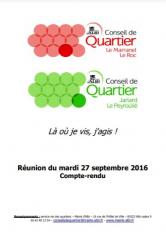 Compte rendu Conseil de quartier Le Marranel - Jarlard sept.2016