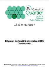 Conseil de quartier : Lude Bellevue - novembre 2015
