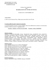 Annexe 3 : Extrait du registre des délibérations du Conseil Municipal