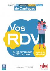 Agenda automne 2022 Maison de quartier - Centre social de Cantepau