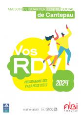 Activités et animations vacances d'été 2024 à la Maison de quartier-centre social de Cantepau