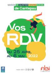 Activités et animations à la maison de quartier-centre social de Cantepau - mai 2022