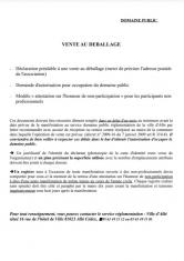 Vente déballage